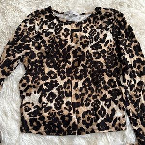 gaze cheetah print long sleeve